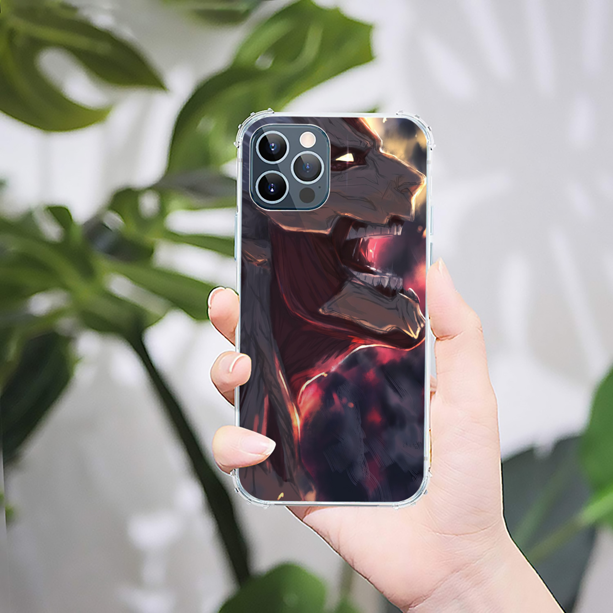 （画像用） 進撃の巨人 Attack on Titan 【iPhone 12シリーズ対応】透明スマホケース（クリアソフトケース）